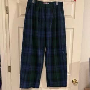 Urban Outfitters women’s Green & Blue Plaid Trousers